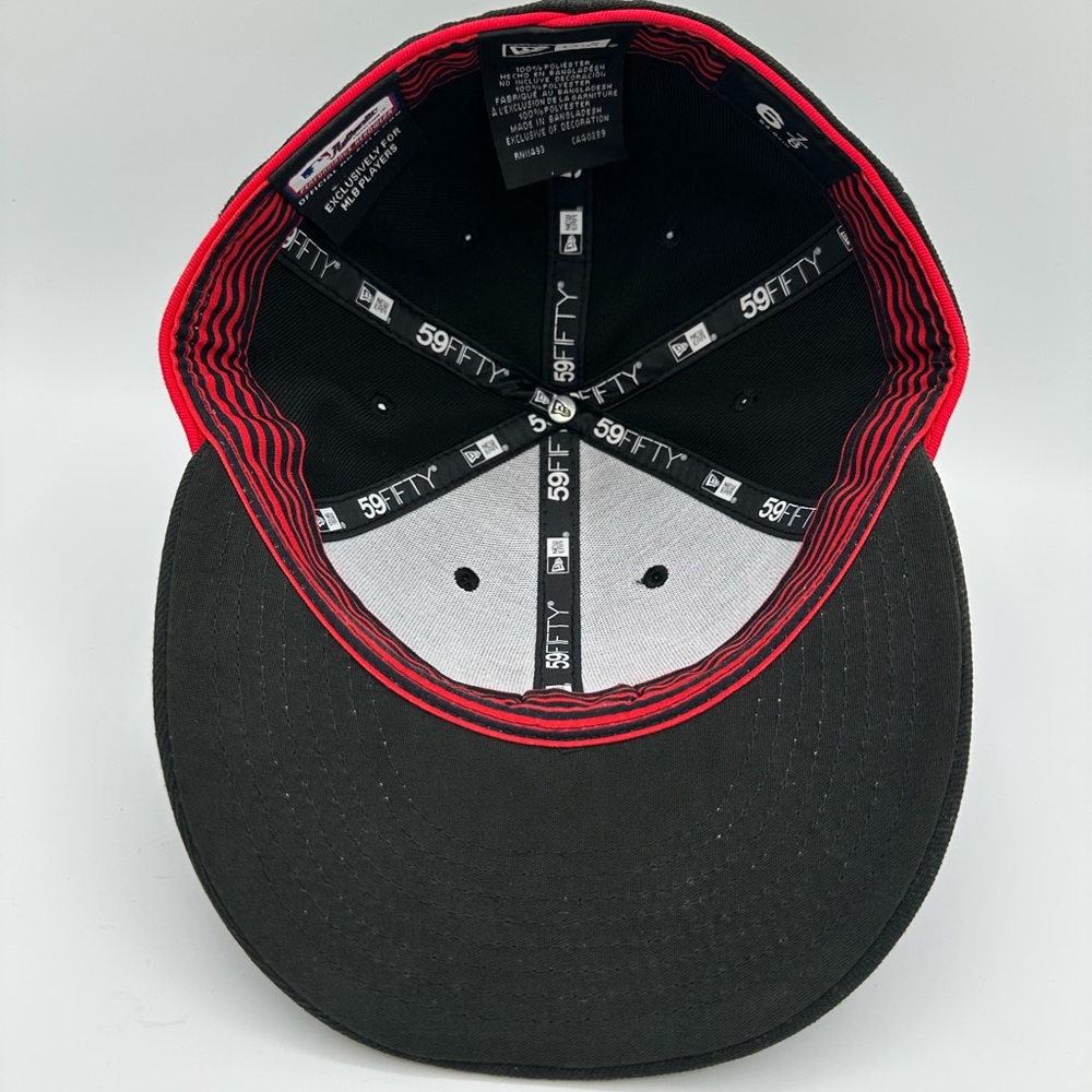 Cincinnati Reds Fitted *LOW PROFILE* Hat 6 7/8 New Era City Connect - Picture 10 of 12